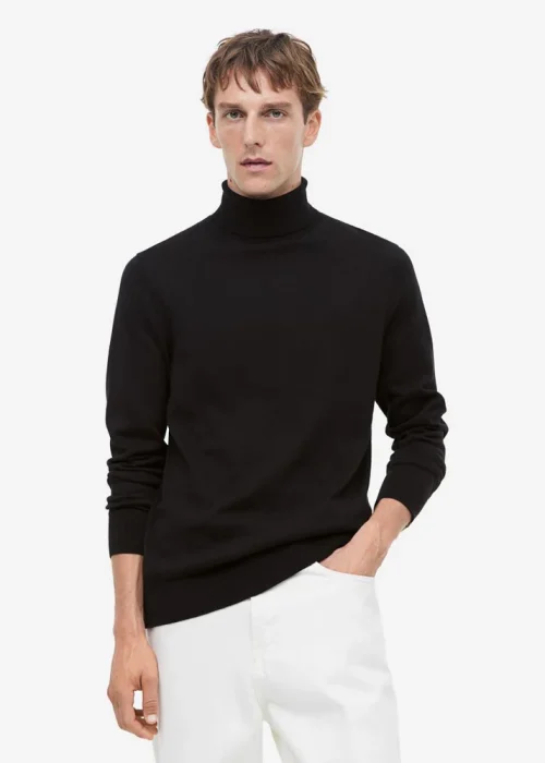 Slim Fit Fine-knit Turtleneck Sweater